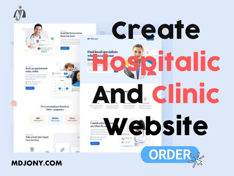 Create Medical, Healthcare, Doctor, Clinic And Dental Website
